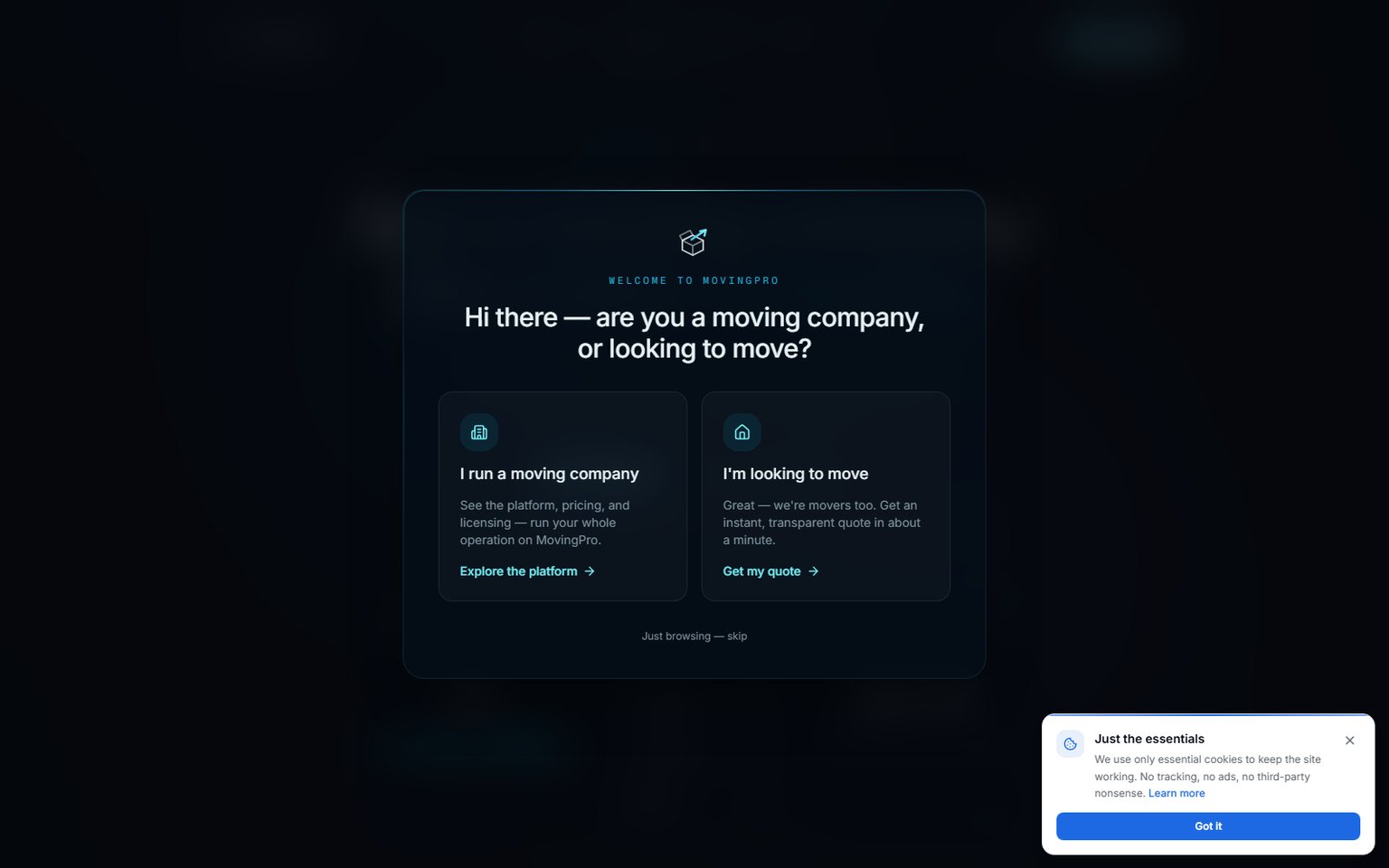 MovingPro — operating system for moving companies